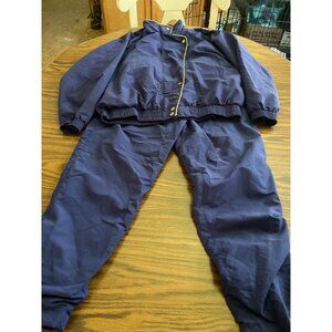 Solare Sporta blue gold warm up suit size Small
